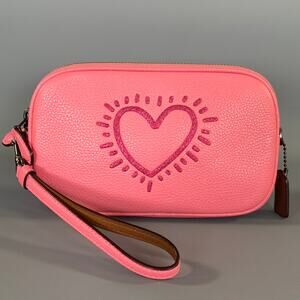 COACH SS2018  Pink Glitter Leather Cross Body Bag